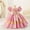 Pink, variant on NAISIBABY Girls Princess Dress, Wedding Birthday Pageant Dress Bubble Sleeve Cute Bow Prom Maxi Dress Pink 4T
