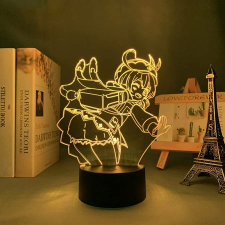 

Genshin Impact Klee 3D Illusion LED Night Light 16 Colors Table Lamp for Home Decoration Birthday Xmas Holiday Gifts for Anime Fans Kids