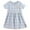 Blue, variant on Sngxgn Girl Party Dress Long Sleeve A-Line Dresses(Green,120)