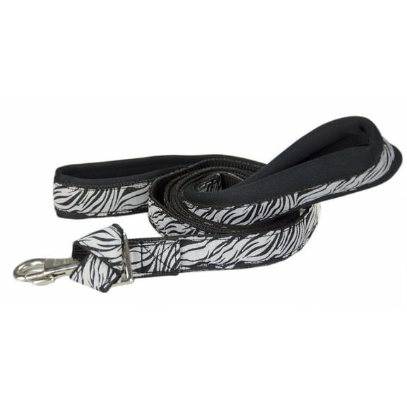 CuteNfuzzy Padded Double Handle Overlay Dog Leash Warranted Snap