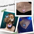 thumbnail image 5 of 1 Box Butterfly Charms Organza Butterfly Decorations Multi-Layered Rhinestone Butterflies Wing Charm Fabric Light Weight Wings Charm for Jewelry Making Charms Wedding Craft Home Decoration, 5 of 9