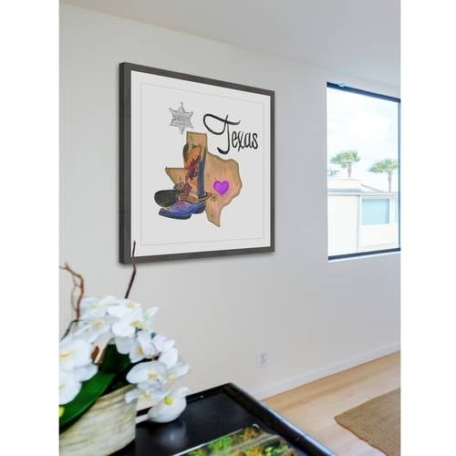 "Sheriff Is Home" Framed Painting Print