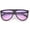 Black / Purple Pink, variant on Oversize Flat Top Aviator Sunglasses Gradient Teardrop Flat Lens 60mm (Black / Pink Smoke)