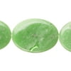 Flat Fine Jade Oval Beads Semi Precious Gemstones Size: 38x28mm Crystal Energy Stone Healing Power for Jewelry Making