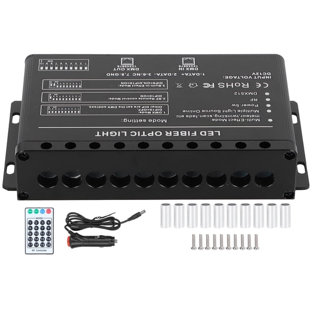Fuente de luz remota de fibra óptica, DC12V LED Fuente de luz LED de fibra óptica Luz LED de fibra óptica Experiencia incomparable