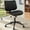 Black, variant on CLATINA Armless Home Office Chair, Desk Chair with Wheels, Adjustable Height Reading Chair, Leather Mid Back & Swivel Computer Chair, Modern Walnut Chairs with Back for Studio Meeting Room(Black)