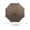 thumbnail image 2 of Kbndieu 8.8ft Beach Umbrella for Sand, Outdoor Portable Patio Umbrella Replacement Canopy for 8 Ribs on Clearance, 2 of 5