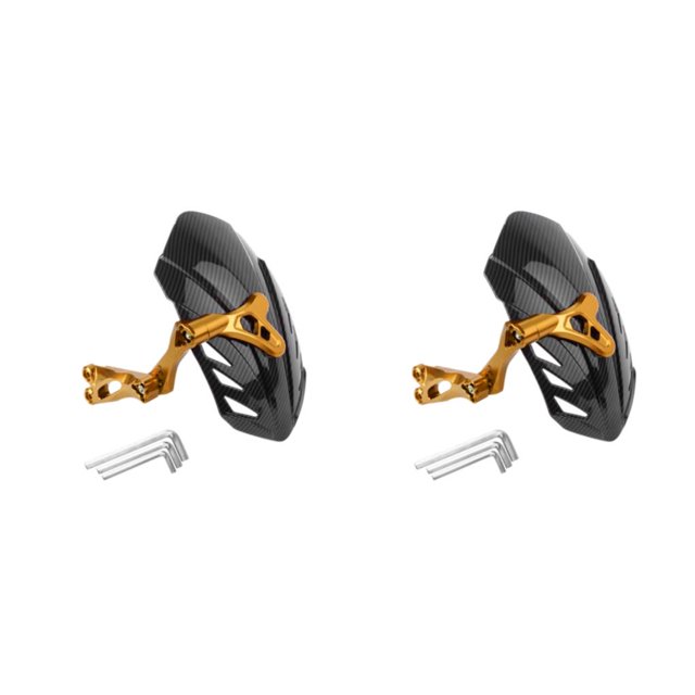 Yuarrent Guardabarros de rueda trasera portátil para motocicleta Guardabarros trasero fácil de llevar para motocicleta Conveniente oro oro 2Conjunto