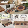 thumbnail image 4 of Kitchen Rugs Set of 2- Boho Non-Slip Washable Floor Mats - Comfort Sink and Laundry Room Runner - Boho Kitchen Accessories and Decor 47.2x17 and 30x17 inches, 4 of 6