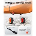 thumbnail image 4 of KFFKFF Kayak Cart with 250 lbs Load Capacity, Canoe Dolly Featuring 7.5-inch Solid Rubber Tires and Kickstand, Quick Assembly and Disassembly, Ideal for Kayaks, Canoes, and Paddleboards, 4 of 9