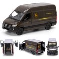 thumbnail image 2 of Maquetas de juguete de metal fundido a presión, juego de 2 unidades UPS Mercedes-Benz Sprinter y camión de correo postal de los Estados Unidos Grumman LLV, 12,7 cm, 2 of 5