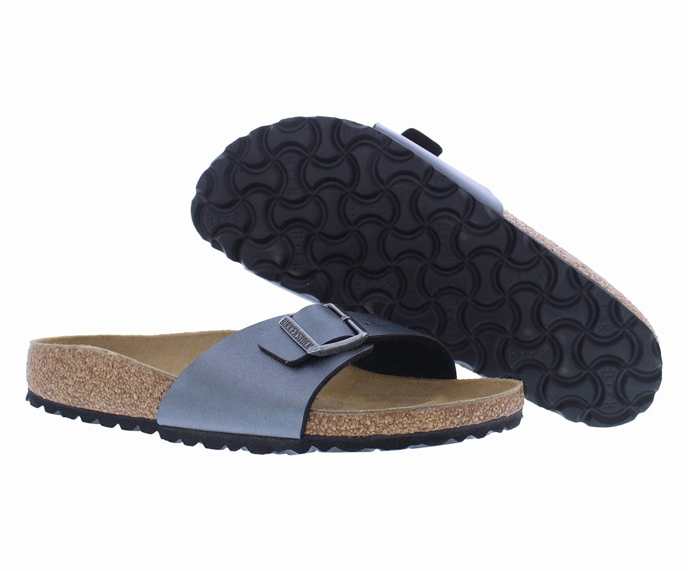 Birkenstock Madrid BS Narrow Unisex Shoes Size 3, Color: Metallic Black