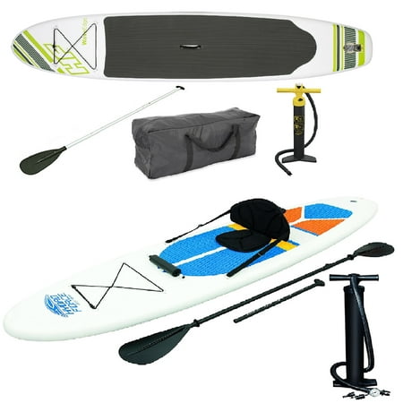 Bestway Inflatable Hydro Force Wave Edge Stand Up Paddle Board (Green, (Best Way To Green Up Lawn)
