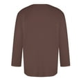 thumbnail image 3 of Jinhomg Mens 2025 Holiday Tees Cute Valentine's Day Heart Graphic T-Shirts Big and Tall Comfy 3/4 Sleeve Crew Neck Tops Fashion Gifts Brown XXXL, 3 of 5