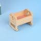 thumbnail image 2 of Cuna de muñecas en miniatura, pequeña cuna de madera para decoración de casa de muñecas, modelo de mueble realista para juegos infantiles y accesorios para casa de muñecas, 2 of 8