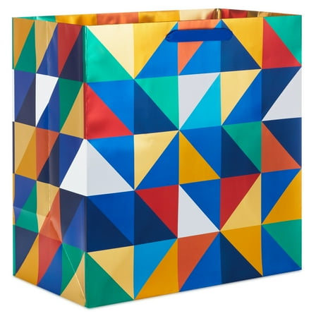 Hallmark Extra-Deep Gift Bag (Colorful Metallic Mosaic)