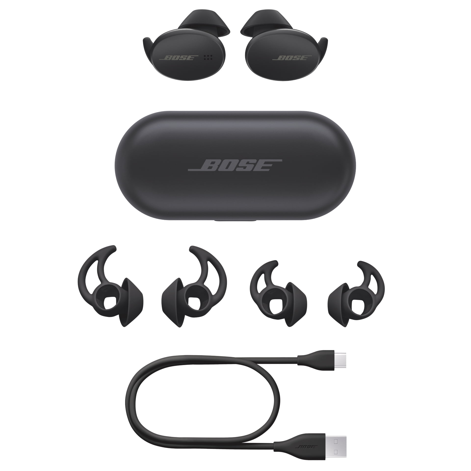 Bose Sport Earbuds True Wireless Bluetooth Headphones, Black 