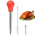 thumbnail image 1 of Coofit Meat Injector Silicone Pump Stainless Steel Seasoning Injector BBQ Supplies, 1 of 10