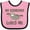 Pink and Black, variant on Inktastic My Godmother Loves Me Girls Sloth Girls Baby Bib