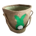 thumbnail image 2 of HILABEE Easter s Bag Easter Basket Collapsible Treats Gifts Bag Portable Tote Bag Easter Decorations Children Green, 2 of 8