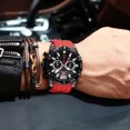 thumbnail image 3 of FOCUS Montre Homme Multifonction Rouge Montre-Bracelet Mode Garçon Montres Sport, 3 of 5