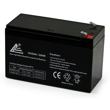 12V 9 Amp 12 Volt 9Ah Rechargeable Sealed Lead Acid Battery Terminal F2