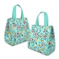 thumbnail image 2 of Pioneer Flower Floral Print Pattern Insulated Lunch Bag for Women & Adults,Large Portable Soft Cooler Lunch Bag,Thermal Food Storage Tote with Pearl Cotton,8.66L,8.75x5.75x9.5 Inch, 2 of 6