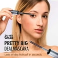 thumbnail image 2 of MODANU 2Pcs Iron Wand Mascara, Waterproof Black Washable Metal Mascara, Long Lasting Lash Extensions Mascara, 3D Curling Eyelash Iron Mascara for Women and Girls (Black), 2 of 7