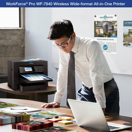 Epson - WorkForce Pro WF-7840 Wireless Wide-format All-in-One Printer