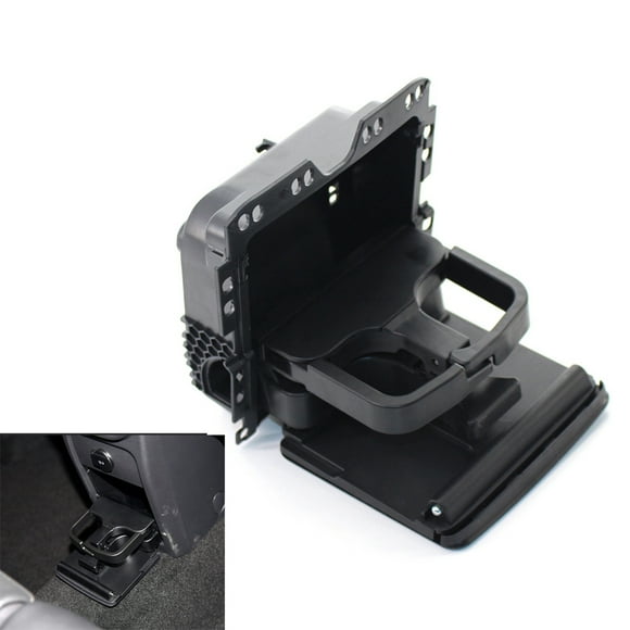 DYNWAVECA Central Rear Armrest Cup Drink Holder Car Styling Fit for 2008 2009 2010 2011 2012 2013 7N0862533 (Color : Black)