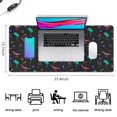 thumbnail image 5 of Long Mouse Pads for Desk,Colorful Dinosaurs Palms Stars Pattern Desk Mats on Top Of Desks, Desk Mouse Pad Extra Large with 3mm Non-Slip Base and Stitched Edge for Gaming,Office,Work,Home 35.4"x15.7", 5 of 6