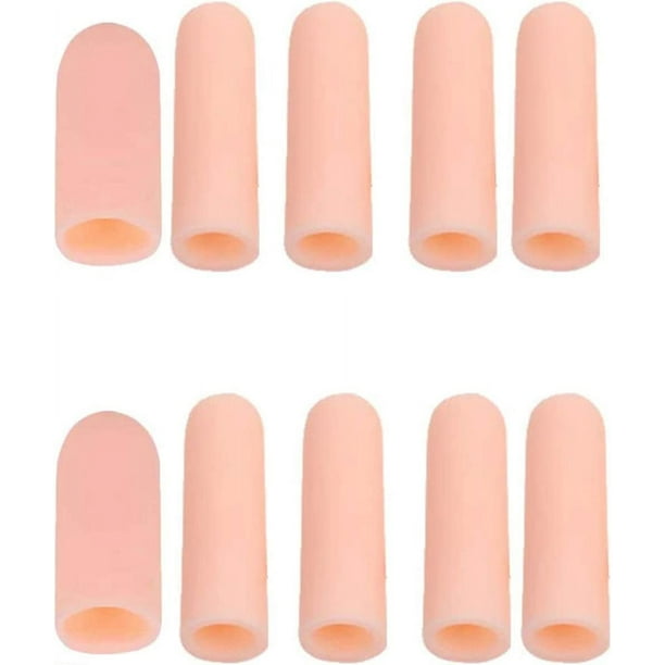 SHENMO Gel Finger Cots 10 Pieces Gel Finger Cots Finger Protector