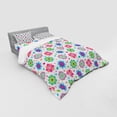 thumbnail image 3 of Ambesonne Retro Bedding Set 3 Pcs, Chamomiles and Hearts, Twin XL, Multicolor, 3 of 3