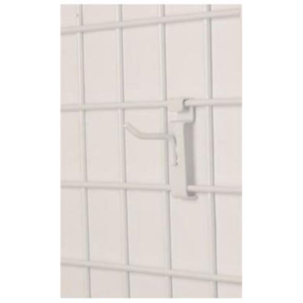 SSWBasics 2" Gridwall White Peg Hooks, Pack of 50