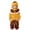 Yellow, variant on Infant Baby Striped Fleece Jumpsuit Zip Up Hooded Long Sleeve Onesie Fall Casual Clothes Baby Cute Loungewear Sets