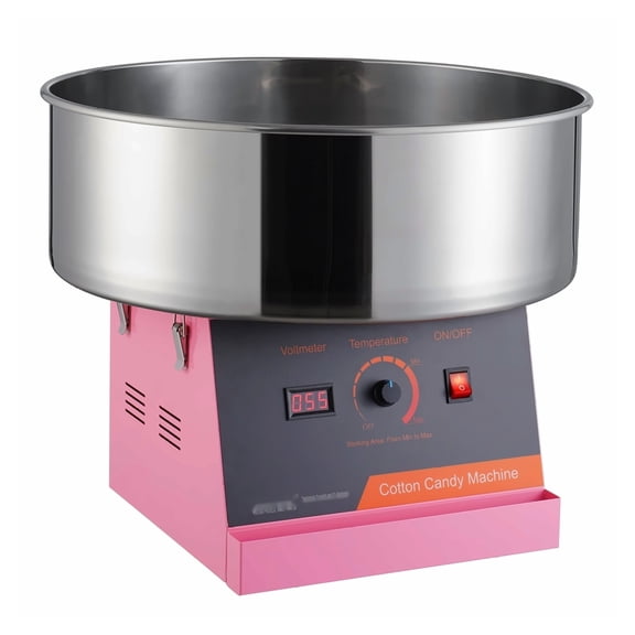 Electric Cotton Candy Machine, 1000W Candy Floss Maker, Commercial Cotton Candy Machine, Pink, for Home Parties