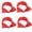 Red, variant on 4 Pack Polka Dot Wire Headbands for Women, Retro Bowknot Hair Holders, Red Flexible Stretch Hair Bands, 4 Piece Set