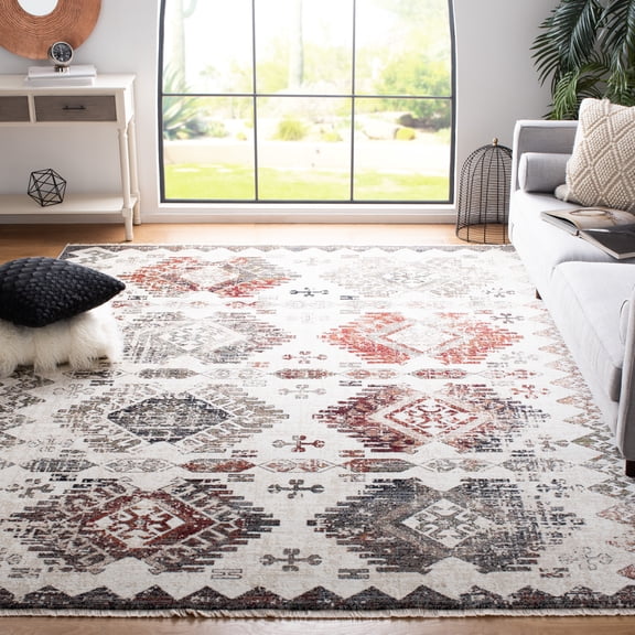 Safavieh Herat Syeda Oriental Area Rug, Cream/Gray, 8' x 10'