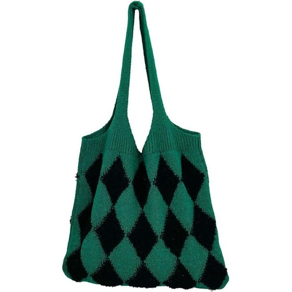 Kukuzhu Women’s Hobo Bag Crochet Large Purse Knitted Tote Bag Colorful Shopping Shoulder Bag Mesh 2023