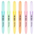 thumbnail image 5 of Marvy Uchida Pastel Liner 3-Way Chisel Tip Highlighters Set, 6 Assorted Colors, 5 of 8