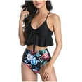 thumbnail image 2 of Bañador de dos piezas con conjunto de bikini sin espalda cómodo para dama con estilo OAVQHLG3B Store  lin121212, 2 of 4