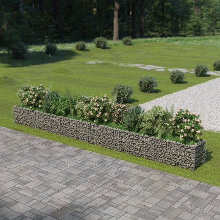 Wobythan Gabion Raised Bed Galvanized Steel 212.6 x19.7 x19.7