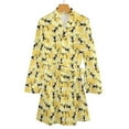 thumbnail image 6 of Cute Little Bees Pajama Robe Cartoon Animal Print Long-Sleeve Fashion Pajamas Robes V Neck Casual Bathrobe Daily Graphic Dresses, 6 of 7