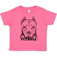 thumbnail image 3 of Inktastic Pitbull Sketch Portrait with Dog Breed Name Boys or Girls Toddler T-Shirt, 3 of 5