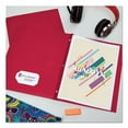thumbnail image 4 of Two-Pocket Folder, Prong Fastener, 0.5" Capacity, 11 X 8.5, Red, 25/box | Bundle of 5 Boxes, 4 of 7