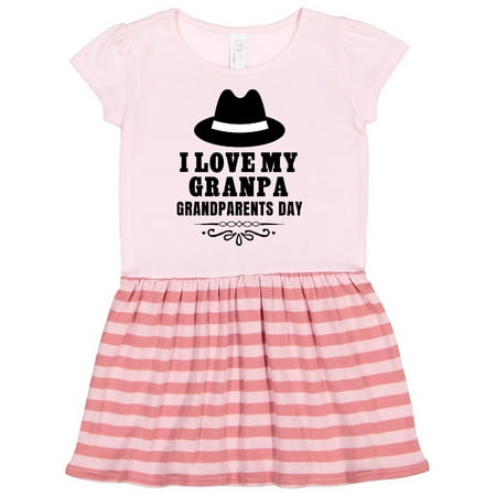 

Inktastic Grandparents Day I Love My Granpa Gift Toddler Girl Dress