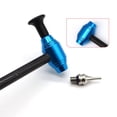 thumbnail image 4 of Dent Repairing Tool Telescopic Aluminum Alloy Hammer with 5 Knock Down Heads Paintless Dent Removal Tool Set, 4 of 7