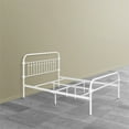 thumbnail image 2 of Homycasa Gobert 58.7" Contemporary Metal Full Size Bed Frame Platform in White, 2 of 11