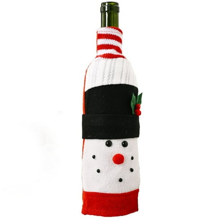 

Jungdeepe Tumbler Glass to Hold A Bottle of Bottle Travel Bag Bottle Wraps Set for Men Christmas Decoration Supplies Knitted Flannel Cartoon Bottle Set Old Man