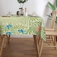 thumbnail image 3 of Watercolor Flowers Tablecloths Rectangle Waterproof 55x55 inch,William Morris Vintage Floral Plant Print Kitchen Living Room Dining Room Decorative Tablecloth,60"x120"in, 3 of 5